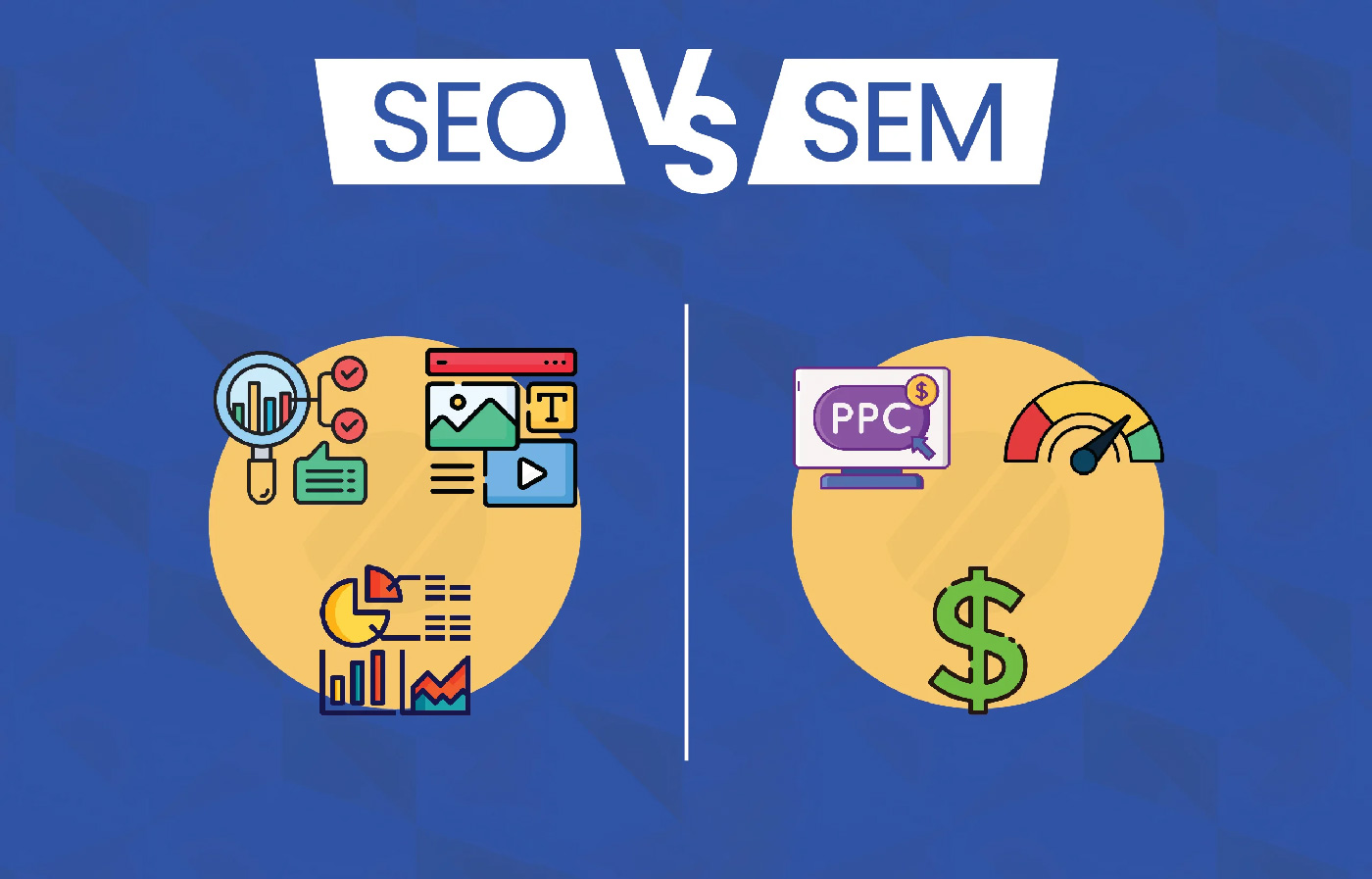 تفاوت واقعی SEO و SEM در عمل